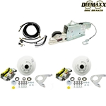 MAXX KIT Hydraulic Actuator 3,500 lbs. Integral Disc Brake Kit for a Single Axle with MAXX Dacromet Calipers and TruRyde® Bearings - DMK35IM1ACT