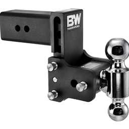 3" Tow & Stow Adjustable Trailer Hitch Dual Ball Mount 4.5" Drop (2" x 2-5/16") - TS30037B