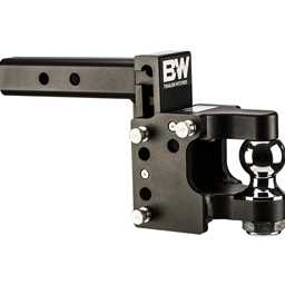 2.5" Tow & Stow Adjustable Trailer Hitch Pintle Ball Mount 8.5" Drop (2" Ball) - TS20055