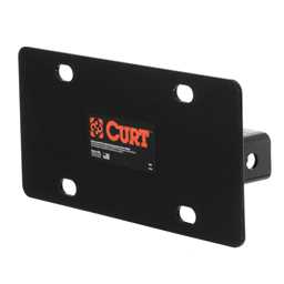 Hitch-Mounted License Plate Holder (Fits 2" Receiver) - 31002