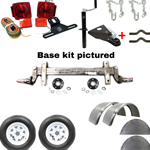 3,500 lbs Dexter® Torflex® Torsion Trailer Kit with 14" Wheels and Tires