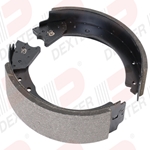 Replacement Left Hand Electric Brake Shoe Kit for Dexter® 12 1/4" x 2 1/2" 7,200 lbs. Trailer Axle with a Cast Backing Plate - K71-497-00