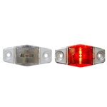 Optronics Clear Lens Mini Sealed Red LED Horizontal-Vertical Marker/Clearance Light - MCL99RC1B