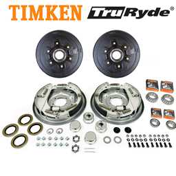 6-5.5" Bolt Circle 5,200 lbs. TruRyde® Trailer Axle Hydraulic Brake Kit with Timken Bearings - BK13HYD-TK