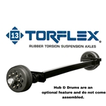 8,000 lb. #13 Dexter® Torflex® Rubber Torsion Suspension Trailer Axle Beam