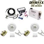 MAXX KIT Electric Over Hydraulic 3,500 lbs. Slip Over Disc Brake Kit for a Single Axle with MAXX Dacromet Calipers - DMK35RM1