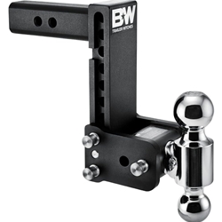2" Tow & Stow Adjustable Trailer Hitch Dual-Ball Mount 7" Drop (2" x 2-5/16") - TS10040B
