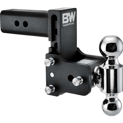 2.5" Tow & Stow Adjustable Trailer Hitch Dual Ball Mount 5" Drop (2" x 2-5/16") - TS20037B