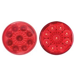 Red 2” Miro-Flex Round Sealed LED Marker/Clearance Light - MCL-50RBK