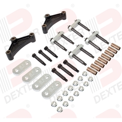 Dexter® Shackle Kit for Tandem Trailer Axle with Double Eye Springs with 33" Spacing includes Wet Bolts, Bronze Bushings & Heavy-Duty Shackles - K71-359-00