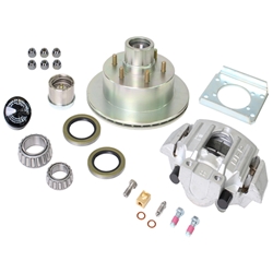 UFP Disc Brake Wheel End Kit, 6,000 lbs., Zinc Hub & Rotor, Aluminum Caliper - K71-090-05