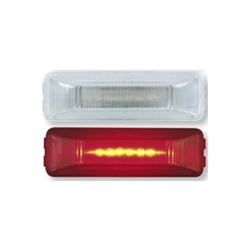 Clear Lens Red Thin Line Sealed LED Marker/Clearance Light - MCL-65CRBK