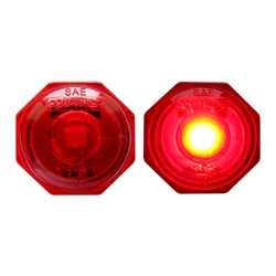 Uni-Lite™ 3/4”Red LED Non-Directional Marker/Clearance Light - MCL10RBK