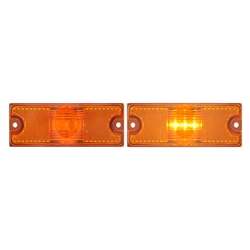 Amber LED SURFACE MOUNT MARKER/CLEARANCE LIGHT WITH REFLEX - MCL-82AB