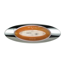 Clear lens Panelite ®  Millennium Series ®  6.5” Sealed  LED Marker/Clearance Light Amber - 11212336P