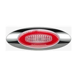 Clear Lens GloLight Millennium Series 4” Sealed LED Marker/Clearance Light Red  - 11212703BK