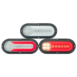 FUSION ™  GloLight ® 25-LED 6” Surface Mount Stop/Turn/Tail/Back-Up Light - STL1211RCFHPG